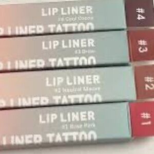 Peel-Off Lip Liner Tattoos (3 Shades) + Lottie London Lip Oil | NWOT